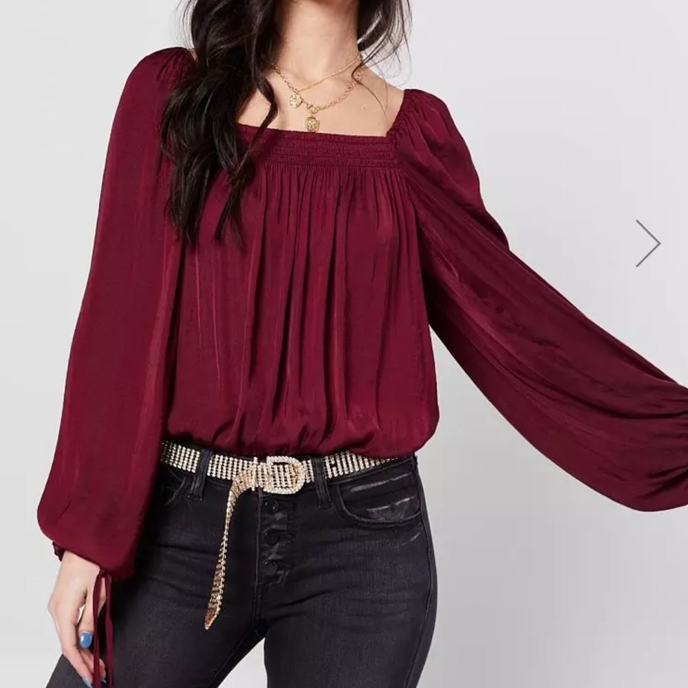 173 Intimately Free People Another Round Bodysuit Pomegranate Wine Purple